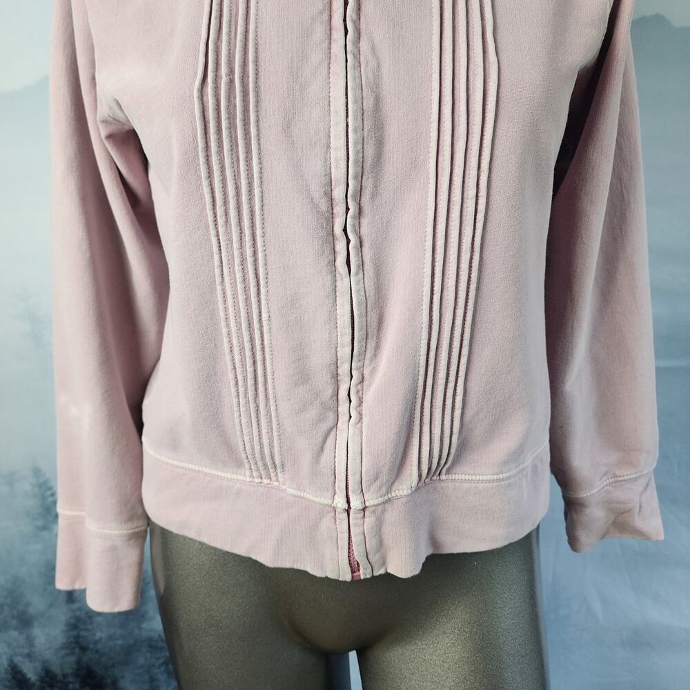 Woolrich Pintucked Hooded Full Zip Blush Jacket | Women's Small - Picture 3 of 16